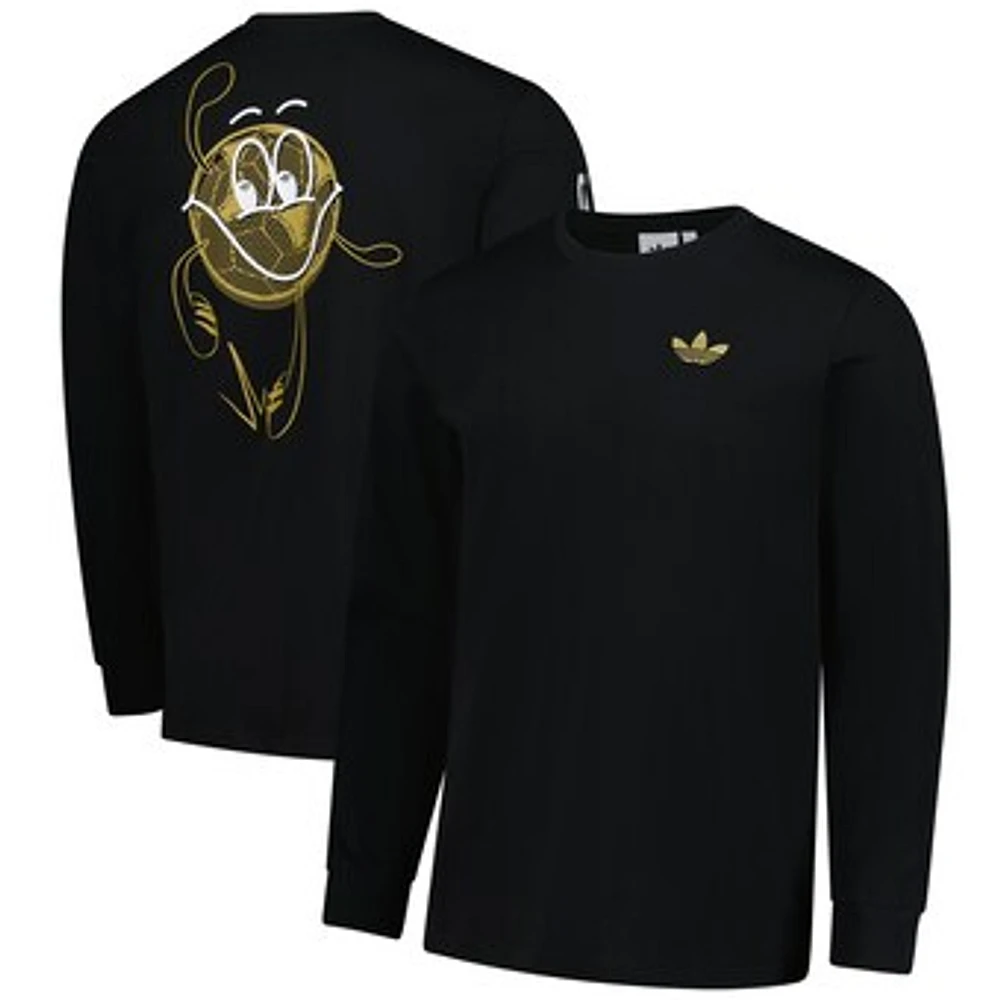 Men's adidas Black Juventus Culturewear Long Sleeve T-Shirt