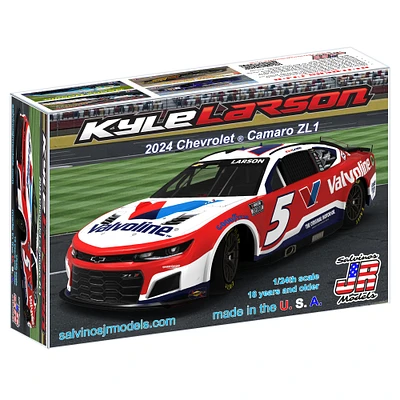 Salvinos JR Models Kyle Larson 2024 Valvoline 1:24 Model Chevrolet Camaro Kit