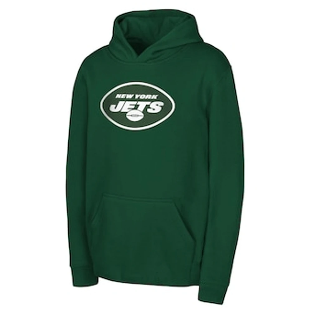 Youth Green New York Jets Team Logo Pullover Hoodie