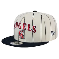 Men's New Era White California Angels Jersey Pinstripe 9FIFTY Snapback Hat