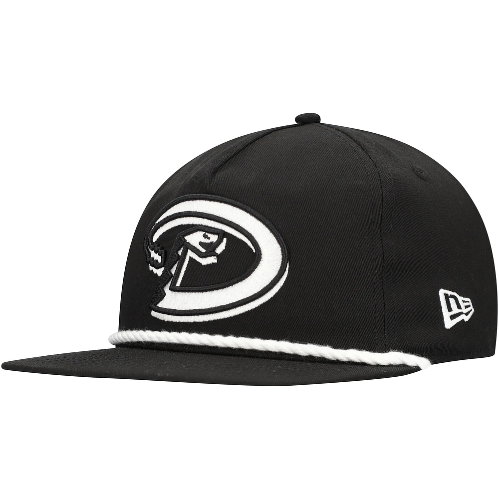 Men's New Era Black Arizona Diamondbacks Golfer Snapback Hat