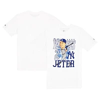 Men's New Era Derek Jeter White York Yankees Caricature T-Shirt