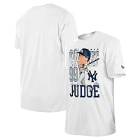 Men's New Era Aaron Judge White York Yankees Caricature T-Shirt