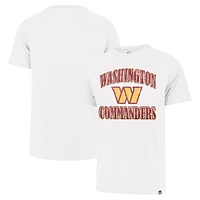 Men's '47 White Washington Commanders Overrun Franklin T-Shirt