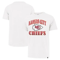 Men's '47 White Kansas City Chiefs Overrun Franklin T-Shirt