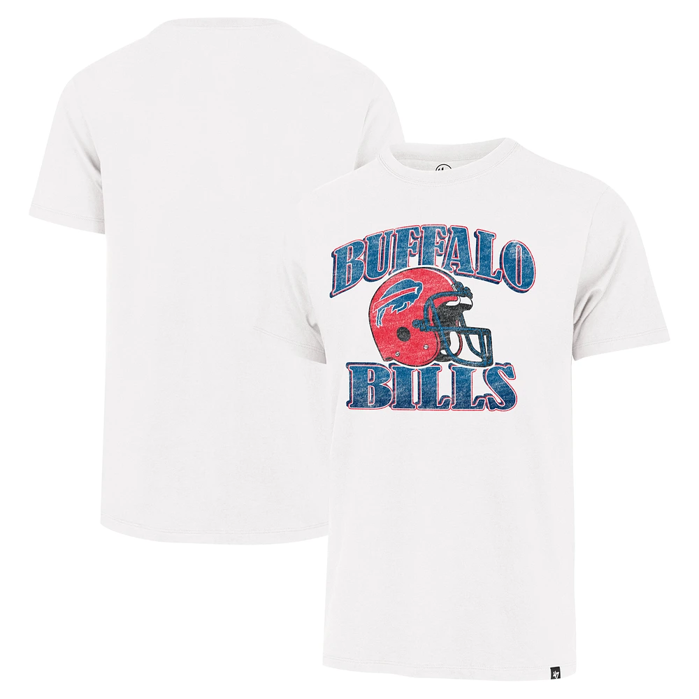 Men's '47 Cream Buffalo Bills Overrun Franklin Throwback T-Shirt