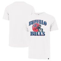 Men's '47 Cream Buffalo Bills Overrun Franklin Throwback T-Shirt