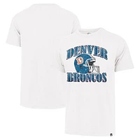 Men's '47 Cream Denver Broncos Overrun Franklin Throwback T-Shirt