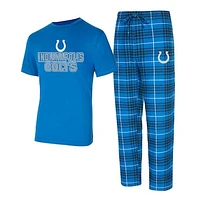 Men's Concepts Sport  Royal/Black Indianapolis Colts Vector T-Shirt & Flannel Pants Sleep Set