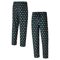 Men's Concepts Sport Green Bay Packers Record Allover Print Knit Pants