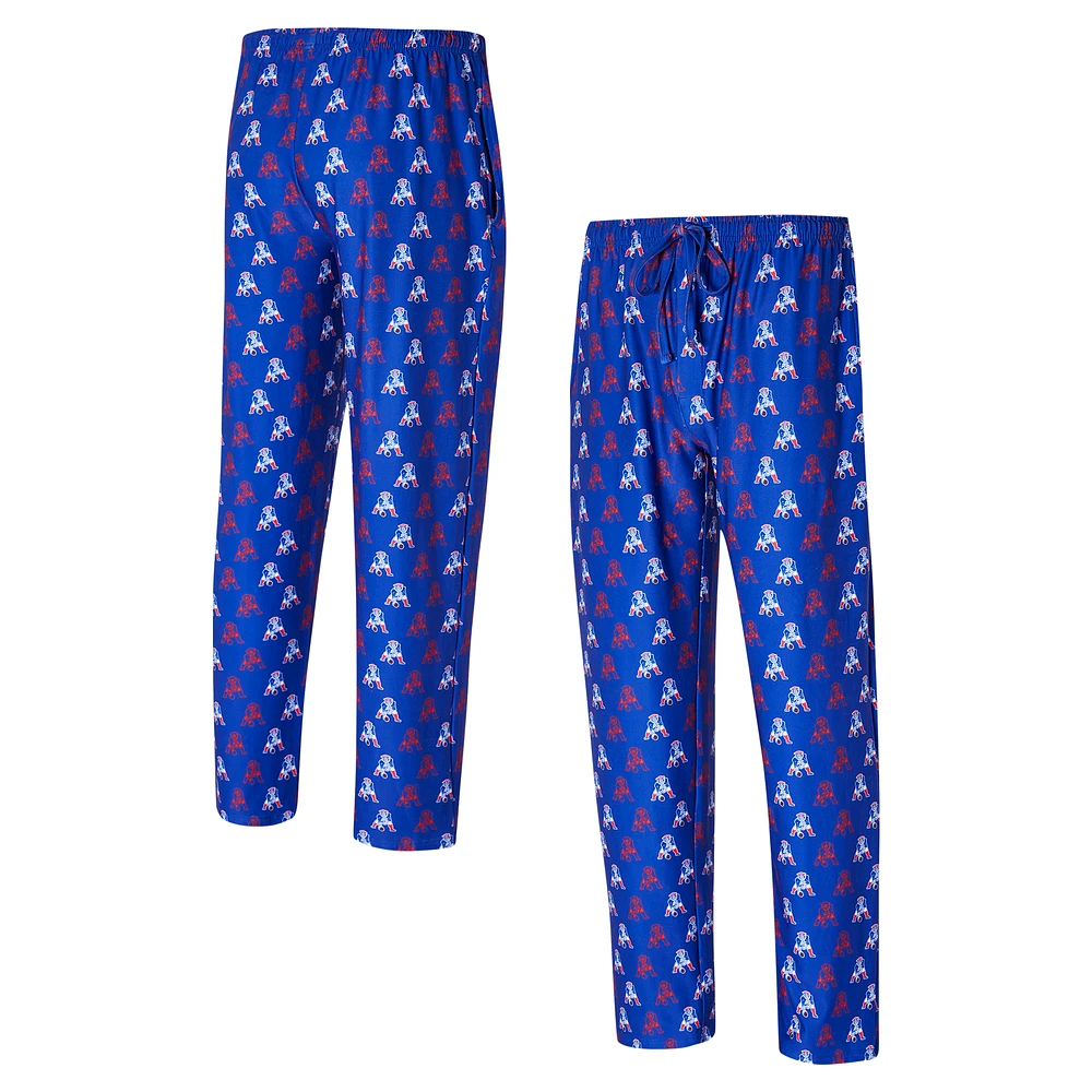 Men's Concepts Sport Royal New England Patriots Record Throwback All Over Knit Pants