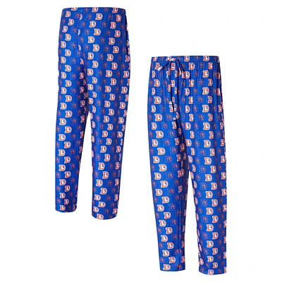 Men's Concepts Sport Royal Denver Broncos Record Throwback All Over Knit Pants