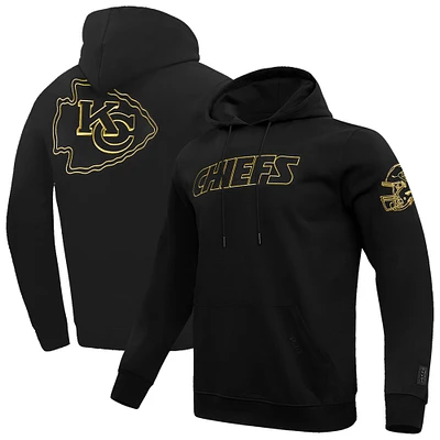 Men's Pro Standard Black Kansas City Chiefs Classic Chenille Pullover Hoodie