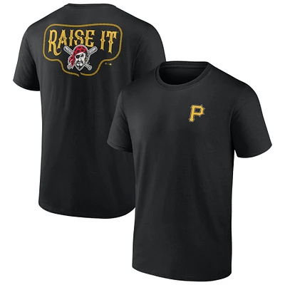 Men's  Black Pittsburgh Pirates Raise It T-Shirt