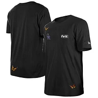 Men's New Era x Felt  Black Colorado Rockies T-Shirt