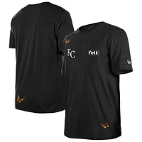 Men's New Era x Felt  Black Kansas City Royals T-Shirt