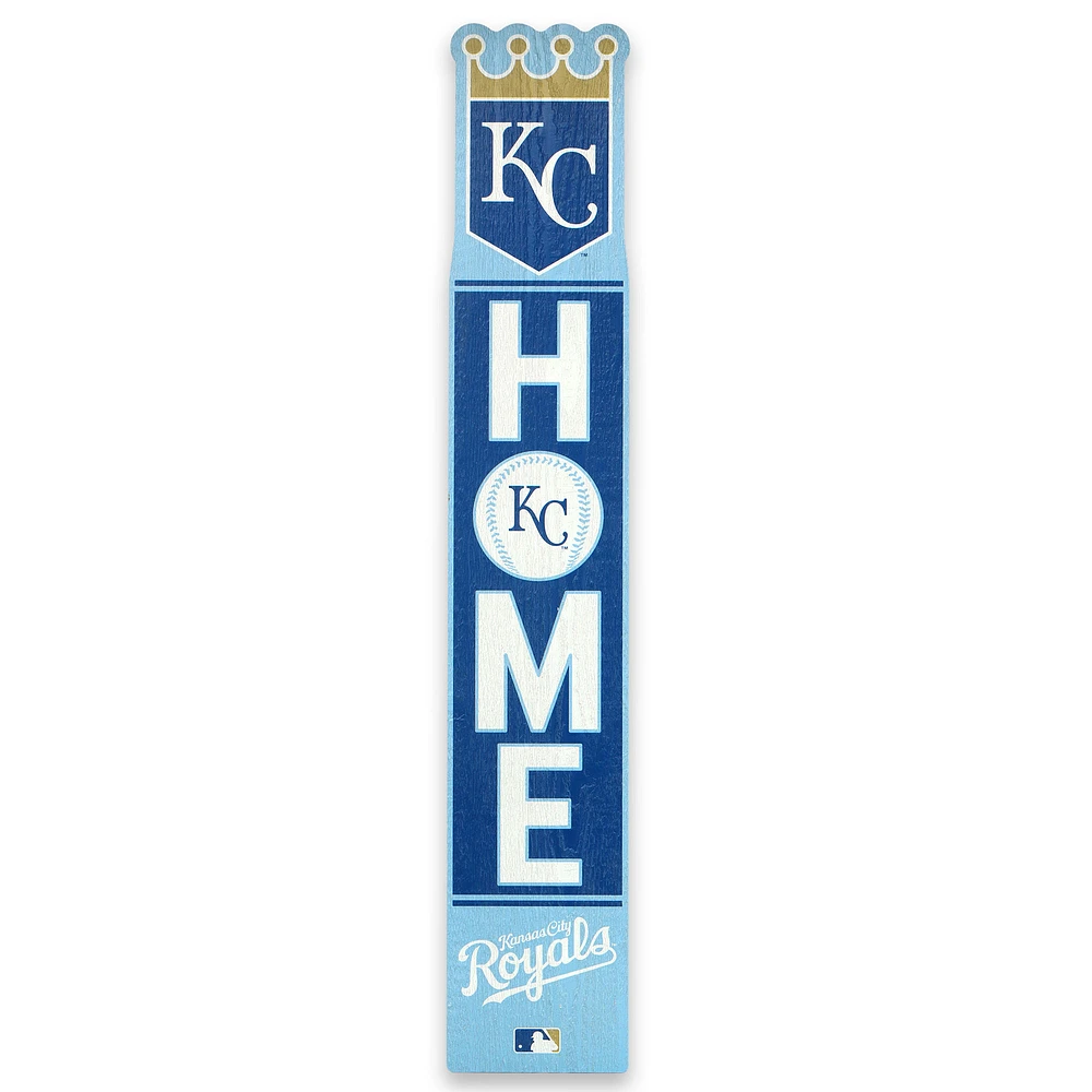 Kansas City Royals Home Porch Vertical Wood Leaner