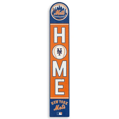 New York Mets Home Porch Vertical Wood Leaner