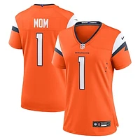 Women's Nike  Orange Denver Broncos #1 Mom Game Jersey