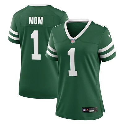 Women's Nike  Legacy Green New York Jets #1 Mom Game Jersey