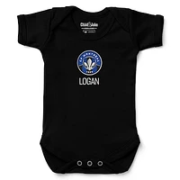 Infant Chad & Jake Black CF Montreal Logo Personalized Bodysuit