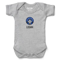 Infant Chad & Jake Heather Gray CF Montreal Logo Personalized Bodysuit