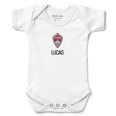 Infant Chad & Jake Colorado Rapids Logo Personalized Bodysuit
