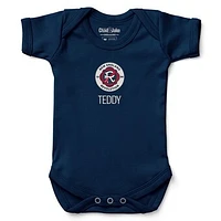 Infant Chad & Jake Navy New England Revolution Logo Personalized Bodysuit
