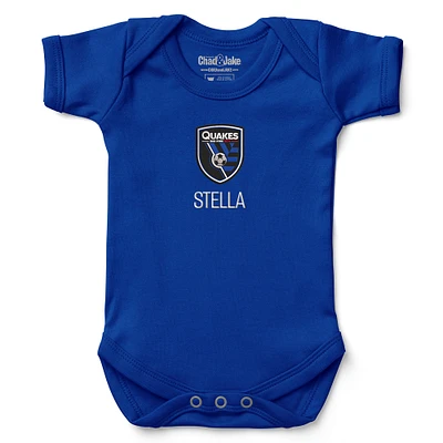 Infant Chad & Jake San Jose Earthquakes Logo Personalized Bodysuit