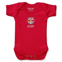 Infant Chad & Jake Red New York Bulls Logo Personalized Bodysuit