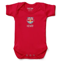 Infant Chad & Jake Red New York Bulls Logo Personalized Bodysuit