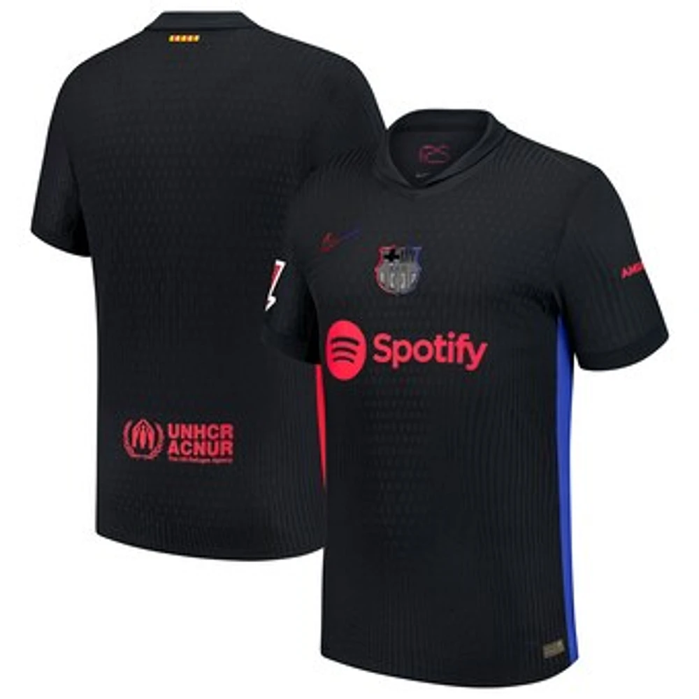 Men's Nike  Black Barcelona 2024/25 Away Authentic Jersey