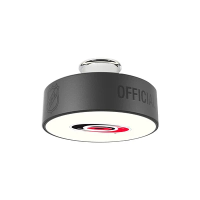 Carolina Hurricanes Primary Logo Hockey Puck Light