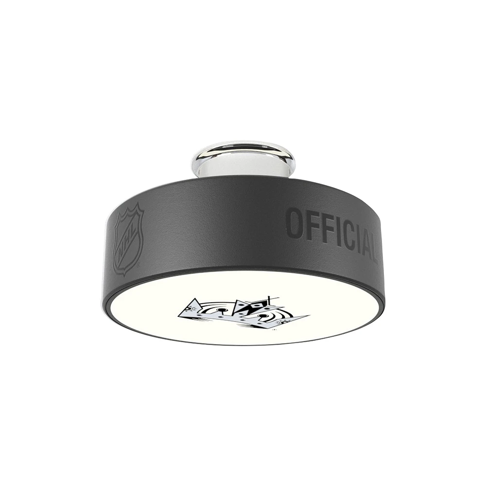Los Angeles Kings Secondary Logo Hockey Puck Light