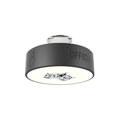 Los Angeles Kings Secondary Logo Hockey Puck Light