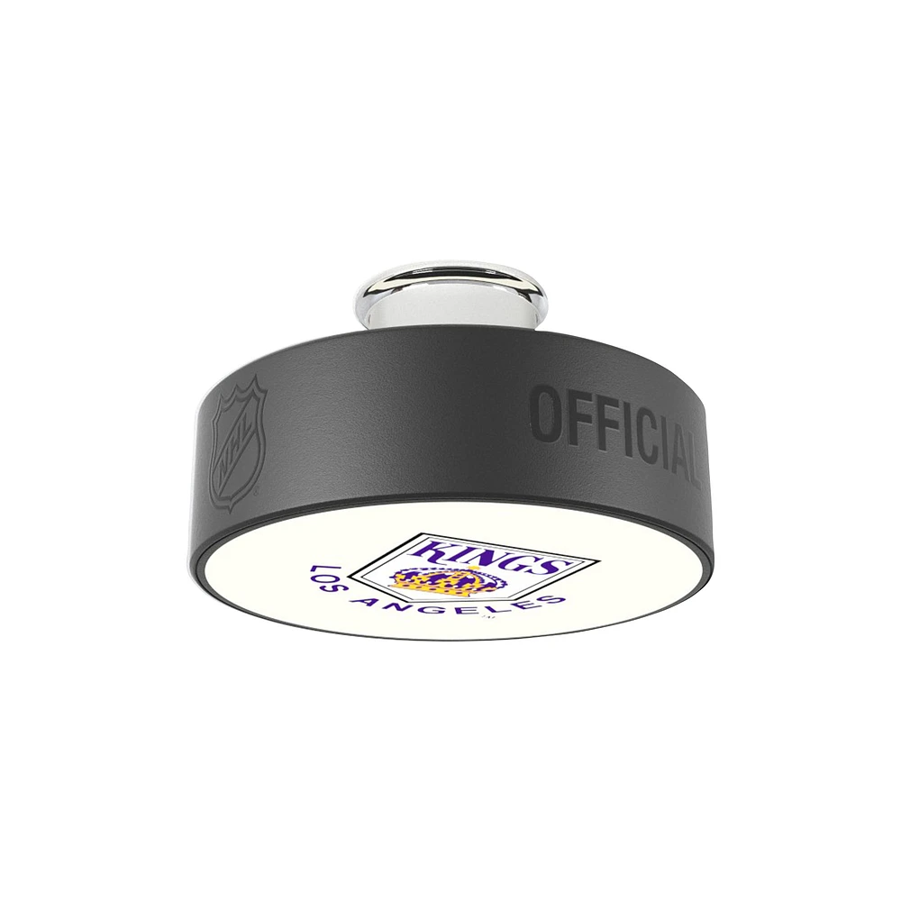 Los Angeles Kings Retro Logo Hockey Puck Light