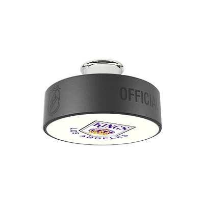 Los Angeles Kings Retro Logo Hockey Puck Light