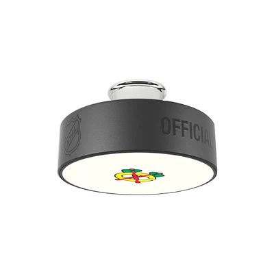 Chicago Blackhawks Secondary Logo Hockey Puck Light