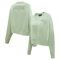 Women's Pro Standard  Light Green New England Patriots Neutral Pullover Sweatshirt