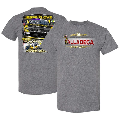 Men's Richard Childress Racing Team Collection  Heather Charcoal Jesse Love Jr. Whelen Xfinity Series Win T-Shirt