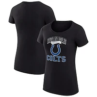 Women's G-III 4Her by Carl Banks Indianapolis Colts Team Logo Graphic Fitted T-Shirt