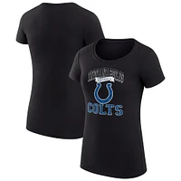 Women's G-III 4Her by Carl Banks Indianapolis Colts Team Logo Graphic Fitted T-Shirt