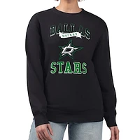 Women's G-III 4Her by Carl Banks Dallas Stars Team Logo Tri-Blend Fleece Pullover Sweatshirt