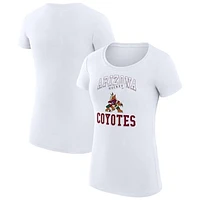 Women's G-III 4Her by Carl Banks Arizona Coyotes Team Logo Graphic Fitted T-Shirt
