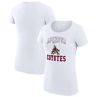 Women's G-III 4Her by Carl Banks Arizona Coyotes Team Logo Graphic Fitted T-Shirt