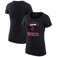 Women's G-III 4Her by Carl Banks Houston Rockets Team Logo Fitted T-Shirt