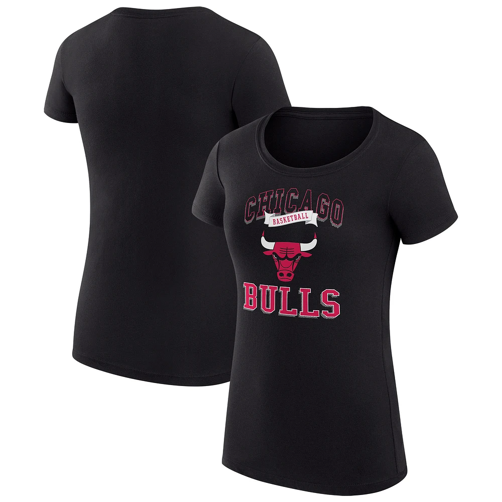 Women's G-III 4Her by Carl Banks Chicago Bulls Team Logo Fitted T-Shirt