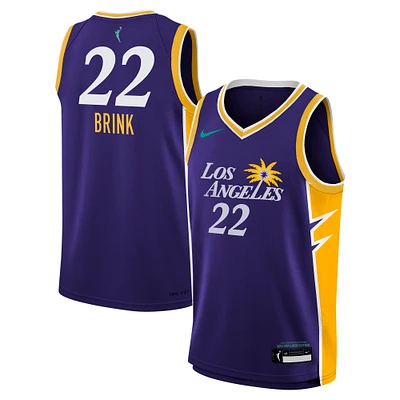 Youth Nike Cameron Brink Purple Los Angeles Sparks 2024 WNBA Draft Explorer Edition Victory Player Jersey