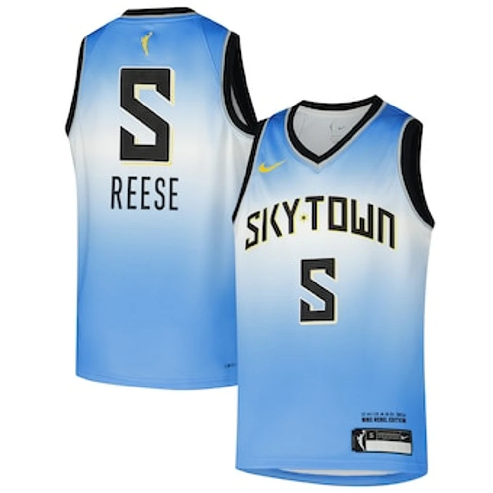 Youth Nike Angel Reese Light Blue Chicago Sky 2024 Draft Expansion WNBA Rebel Jersey