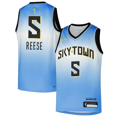 Youth Nike Angel Reese Light Blue Chicago Sky 2024 Draft Expansion WNBA Rebel Jersey